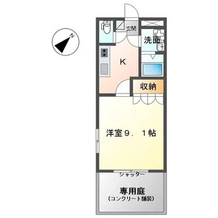 カサ・エルピス【1階】の間取り