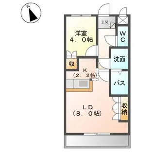 グランディール【203号室】の間取り