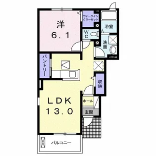 キーファー ムルデ Ⅱ【1階】の間取り