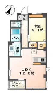 BLUE COSMO【201号室】の間取り