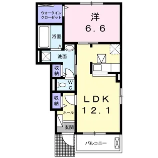 ホワイトハウス壱番館【1階】の間取り