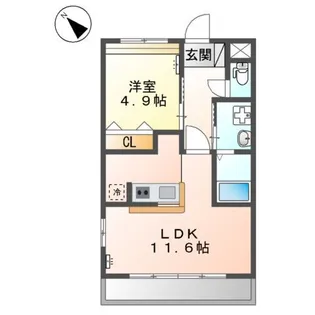 グランメゾン・エヌ【2階】の間取り