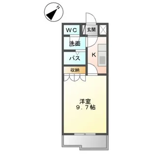 グローリアス行橋Ⅲ【103号室】の間取り