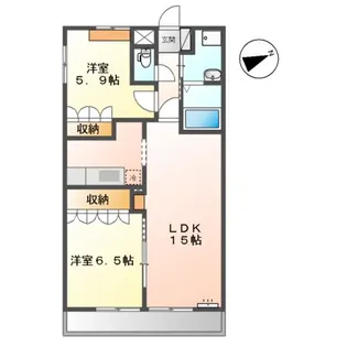 フォルティア【2階】の間取り
