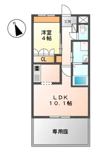 めぞん桜【105号室】の間取り