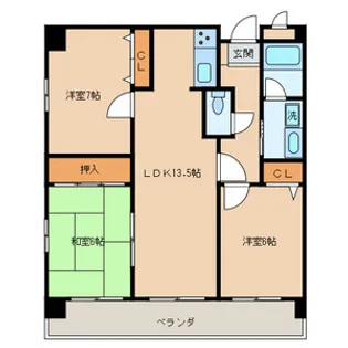 パストラール【3階】の間取り