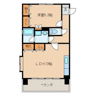 クレイントータス【3階】の間取り