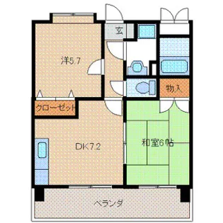 クレイントータス【6階】の間取り