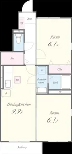 サン リマーレ【103号室】の間取り