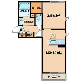 COZY COURT 赤坂【1階】の間取り