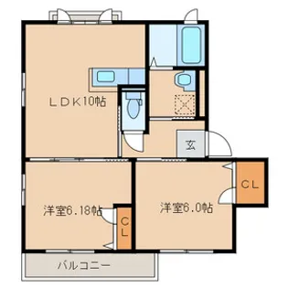 CAMOMILLE HOUSE【2階】の間取り