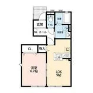 パストラル沼 1【102号室号室】の間取り