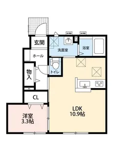 CASA DELI【101号室号室】の間取り