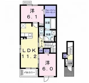コスモス K【2階】の間取り