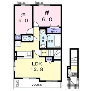 ラフィーネ【2階】の間取り