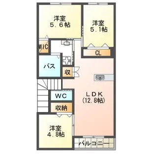 a・dream【205号室】の間取り