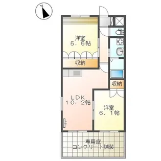 プライムライズ【2階】の間取り