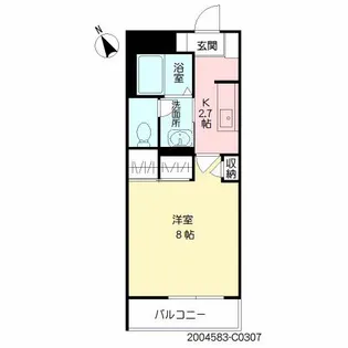 MAST中井C棟【3階】の間取り