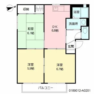 Vida Valuge A棟【2階】の間取り