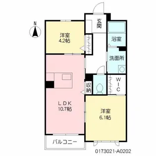 ヴィラ・ホートワース【2階】の間取り