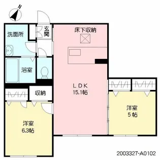 CIEL ET TERE【1階】の間取り