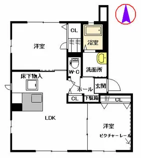 フォレスタM プリモ【1階】の間取り