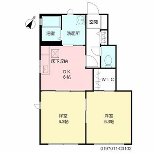 シャーメゾン朽網 C棟【1階】の間取り