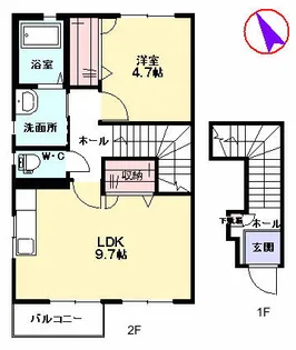 アレッジオK【2階】の間取り
