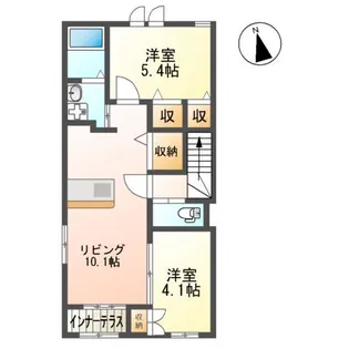 ラピュタ宮前【2階】の間取り