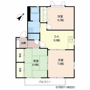 エティンセラー21 B棟【2階】の間取り