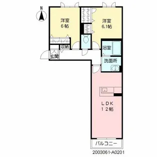 BLOOM A LUCE【2階】の間取り