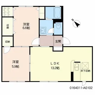 プラティークヴィラ A棟【1階】の間取り