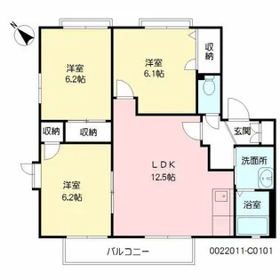ディアス曽根 C棟【1階】の間取り