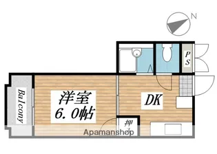 プレアール茶屋町【303号室】の間取り