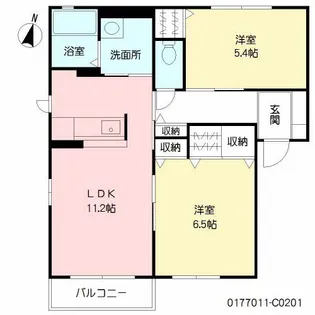 スペリオール C棟【2階】の間取り