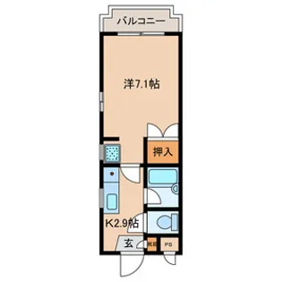 シャトレ松尾Ⅱ【203号室号室】の間取り