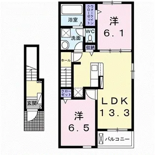 カーサ セレノ【2階】の間取り