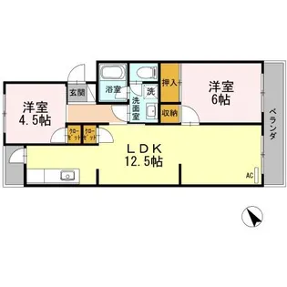 プレジデントタカヤ【3階】の間取り