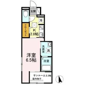 プレミール宇佐【1階】の間取り