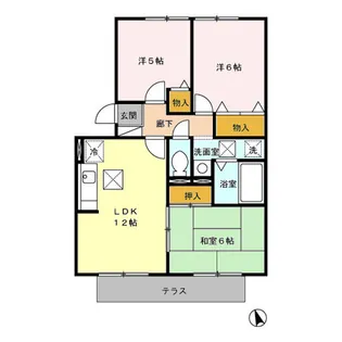 リバーフィールドⅠ【1階】の間取り