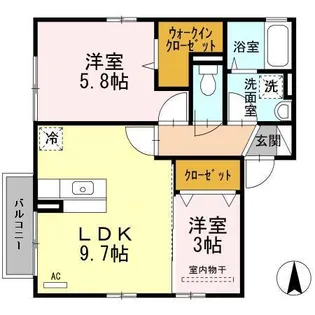 グラン・ジュデ A棟【205号室】の間取り