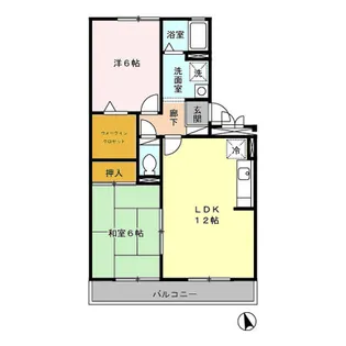 リバーフィールドⅡ【2階】の間取り