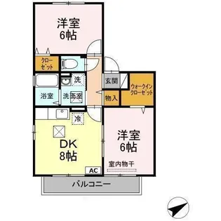 パインテールⅡ【2階】の間取り