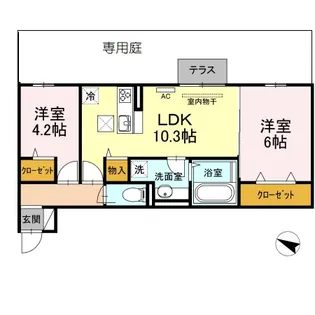 Leafull【1階】の間取り