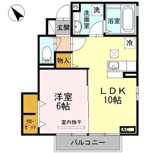 アルウェット【1階】の間取り