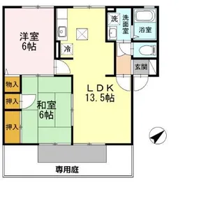 フロンティアS・Ⅱ【1階】の間取り