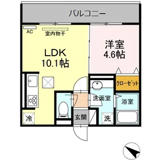 Grand soleil小倉北【1階】の間取り