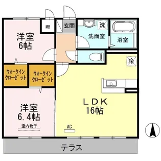 ラ・フィーエ上曽根【1階】の間取り