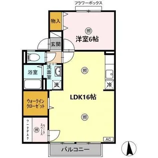 セジュール鴨生田 B棟【2階】の間取り