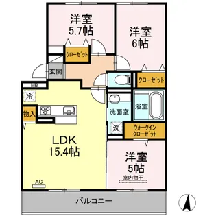 サンヒルズ守恒【2階】の間取り